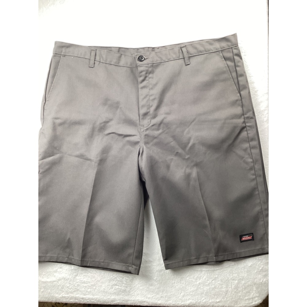 Dickies Work Shorts Men 44 Gray Flat Front Multi-Pocket Twill GR640VG